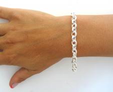 Bracciale a catena ovale in argento