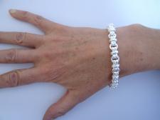 Vintage silver link bracelet 