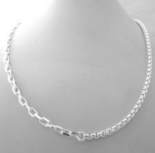 Collana a due catene in argento 925 massiccio