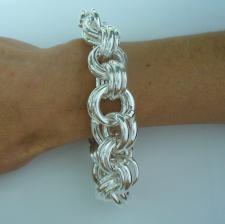 Garibaldi link bracelet in sterling silver