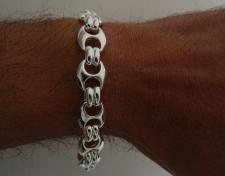 Sterling silver mariner link bracelet 12mm