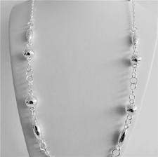 Long sterling silver necklace 70 cm
