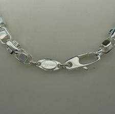 Solid handmade silver necklace for men