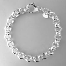 Bracciale rolo' tondo argento massiccio