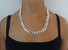 Chunky silver necklace