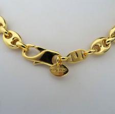 Sterling silver gold plating necklace mariner link necklace