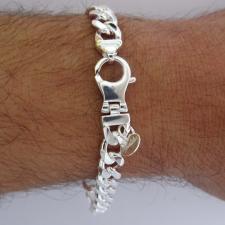 Id bracelet in sterling silver