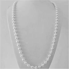 Collana in argento 925 ball chain, diametro sfere 6mm. Lunghezza cm 60. UOMO-DONNA.