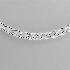 Collana catena maglia spiga argento 925 