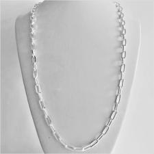Sterling silver rectangular link necklace 4.8mm. Length 60 cm.