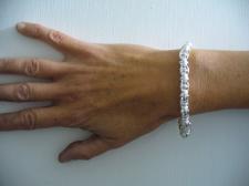 Solid sterling silver bracelet 7mm