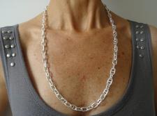 Collana in argento lunghezza centimetri 65