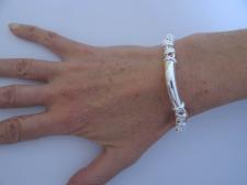 Handmade 925 silver bracelet 9mm made in Italy
