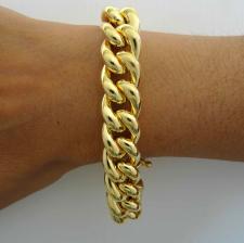 Bracciale argento 925 dorato oro giallo