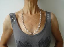 Collana in argento lunghezza centimetri 65