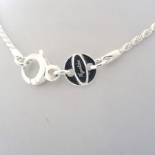 925 sterling silver rope necklace made in italy