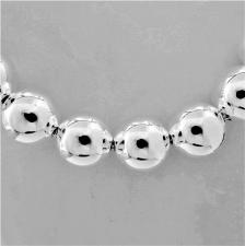 Sterling silver ball bead necklace 16mm