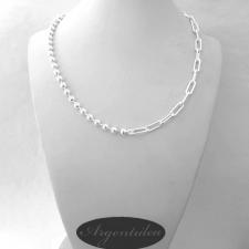 Collana in argento a due catene