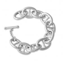 Mariner bracelet in sterling silver T-bar closure