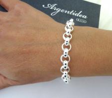 Bracciale rolo' tondo argento massiccio
