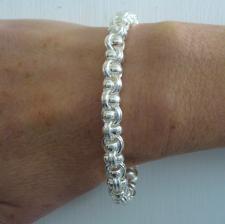 Sterling silver garibaldi link bracelet