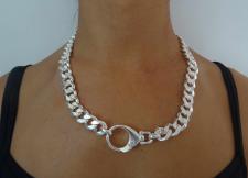 Chunky silver necklace