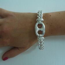 925 silver maglia marina link bracelet 