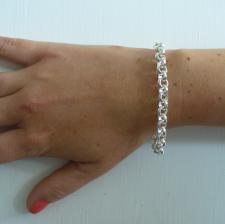 Sterling silver solid belcher bracelet 