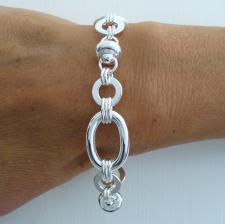 Classic sterling silver women's bracelet