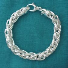 Gioielli in argento 925 - bracciale catena spiga palmier piccola