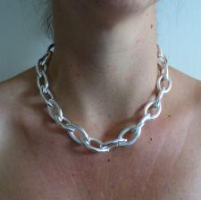 Sterling silver ogival necklace