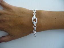 Solid sterling silver handmade bracelet
