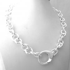 Luxury quality round rolo chains in sterling silver