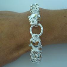 Women's sterling silver panther bracelet