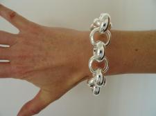 Sterling silver belcher bracelet