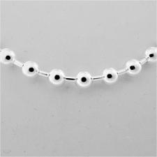 Collana catena palline sfere 6mm argento