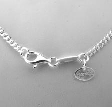 Solid 925 silver curb chain and paperclip chain