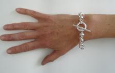 Sterling silver knot bracelet