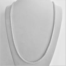 Collana unisex maglia Coda di volpe in argento 925 massiccio. Larghezza 3mm. Lunghezza 60 cm.