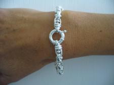 Solid sterling silver bracelet 7mm