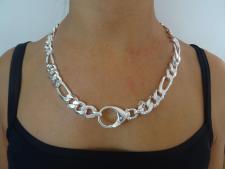 Chunky silver chain made in italy