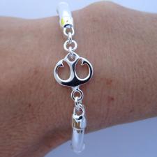 Handmade 925 silver anchor bracelet. Made in Italy.