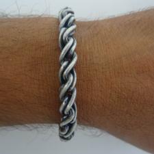 Men's silver basic bracelet