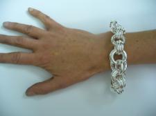 Garibaldi link bracelet in sterling silver