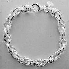 Sterling silver loose rope link bracelet 8mm