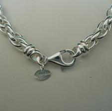 Handmade hollow silver chain from Italy