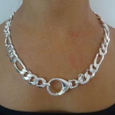 Chunky silver chain made in italy