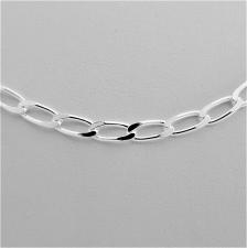Cheval link chain in sterling silver