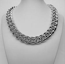 Sterling silver curb necklace