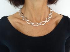 925 italy silver link chain necklace